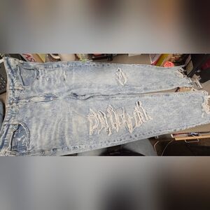 American Eagle Outfitters Blue Mom Jeans, 18 Regular